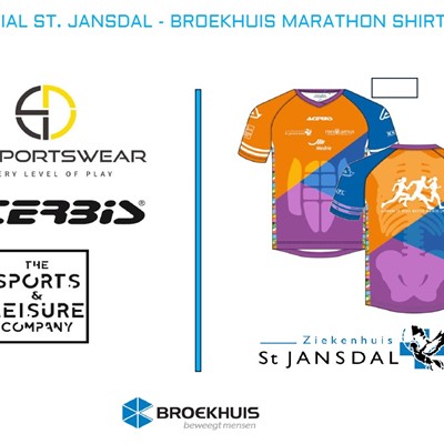 SD Sportswear ontwikkelt speciaal marathon shirt voor ziekenhuis St. Jansdal