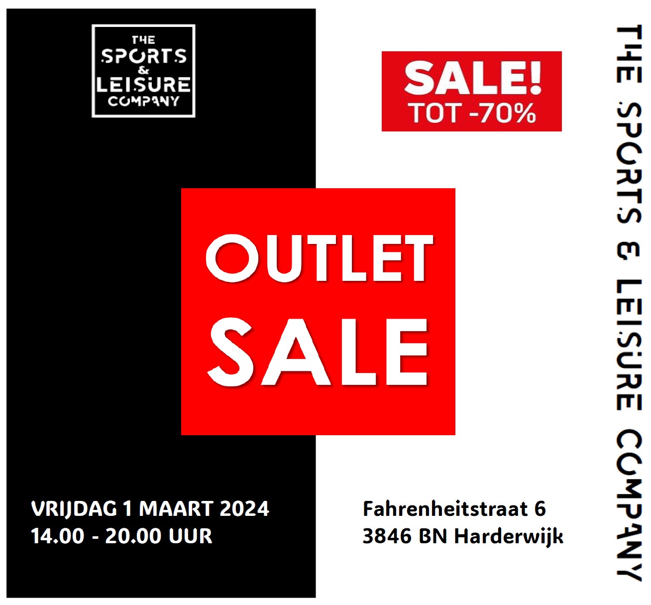 OUTLET 2024 op 1 MAART AS vanaf 14.00 uur !