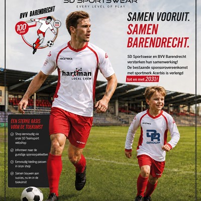 SD Sportswear en BVV Barendrecht verlengen en breiden uit